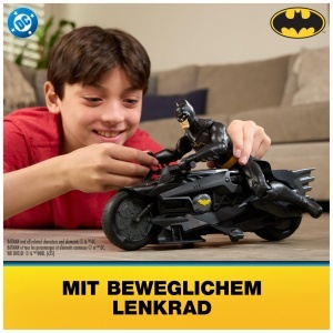 Masina de Jucarie Batcycle DC Comics Batman cu Figurina de 30cm, RC, pentru copii de la 4 ani - Img 3