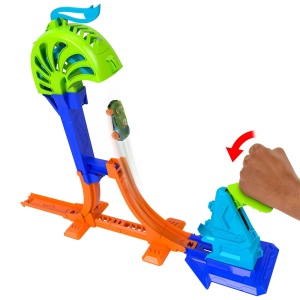 Masina de jucarie Hot Wheels Power-Start-Champion cu pista si salt de 15 cm, 164 - Img 2
