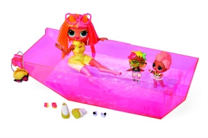 Masina de Jucarie L.O.L. Surprise 3-in-1 Party Cruiser - RosegoldRosa, cu Dans si Piscina - Img 5