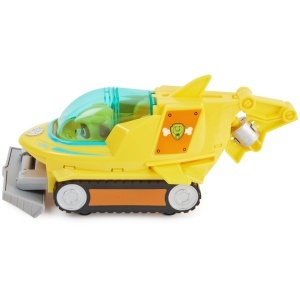 Masina de jucarie PAW PATROL Aqua Pups cu figurina Rubble, 23 cm, design Hammerhai - Img 8
