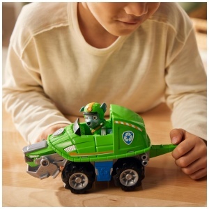 Masina de jucarie PAW PATROL Jungle Pups cu Rocky, transformabila, pentru copii de la 3 ani - Img 8