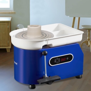 Masina de Modelat Ceramica VEVOR 450 W, Roda de 28 cm, cu Pedal si Accesorii - Img 8