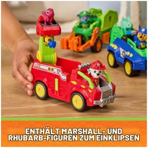 Masina de Pompieri Dino PAW PATROL Marshall cu Figurina, 20 cm, 2 Proiectile - Img 5