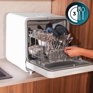 Masina de spalat vase Cecotec Bolero Aguazero 1100, 3 seturi, 6 programe, alba - Img 4