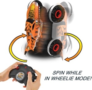Masina de teren radio-controlata Hot Wheels Monster Trucks Tiger Shark, 115, 9.7 kmh - Img 4