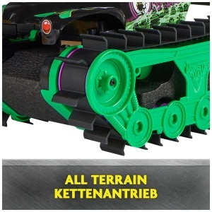 Masina de teren RC Monster Jam Grave Digger Trax, 115, all-terrain, pentru copii - Img 3