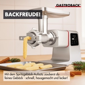 Masina de tocat carne GASTROBACK 6-in-1 2500W cu afisaj LED si accesorii incluse - Img 5