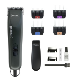 Masina de tuns animale WAHL Max 60 Pocket Pro motor puternic set complet pentru toate tipurile de blana negru - Img 1