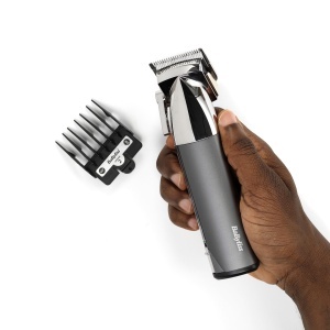 Masina de tuns BaByliss Super-X Metal E996E, cu lame din otel japonez, acumulator lithium, negru - Img 2