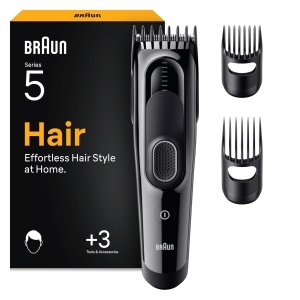 Masina de tuns Braun HC5530, 17 lungimi, acumulator Ni-MH, negru