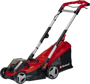 Masina de tuns iarba cu acumulator Einhell GE-CM 36/34-1 Li-Solo Power X-Change (36 V, latime de taiere de 33,5 cm, pana la 200 m2, colector de iarba de 30 L, inaltime de taiere de 25-65 mm, fara baterie)