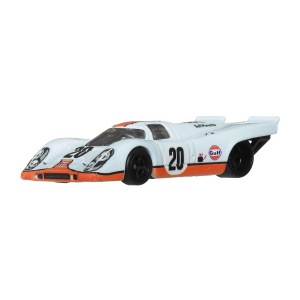Masina Die-Cast Hot Wheels Porsche 917 K 164 cu Roti Real Riders si Caroserie Metalica - Img 2