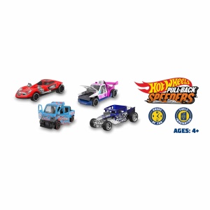 Masina Hot Wheels Pull-Back Speeders 143, Rolomatic, Diverse Modele - Img 2