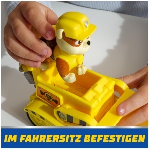 Masinuta cu Bulldozer PAW PATROL Rubble, Figurina 7 cm, Reciclata - Img 8
