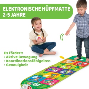 Mata de sarit interactiva Chicco Jump Fit, 150 cm, cu muzica si lumini, pentru copii 2-5 ani - Img 3
