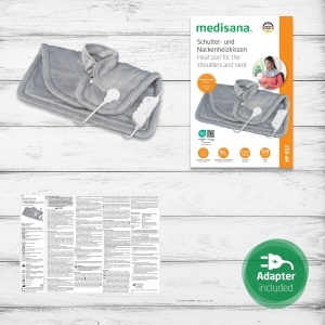 medisana HP 622 Incalzitor pentru gat si umeri, pelerina termica electrica, protectie la supraincalzire si oprire automata, 6 niveluri de temperatura, lavabil, gri - Img 6