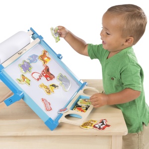 Melissa & Doug joc magnetic pentru copii de la 2 ani, cu figurine magnetice de animale, 20 de animale - Img 8