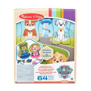 Melissa Doug PAW Patrol Set Magnetic din Lemn 64 Piese Figurine si Accesorii - Img 3