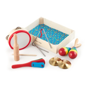 Melissa si Doug O trupa in cutie | Jucarii educationale | Jucarii muzicale pentru copii | 3+ | Cadou pentru baiat sau fata