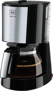 Melitta Enjoy Top - Filtru de cafea - cu ulcior de sticla - Drip Stop - 10 cani - Negru 1017-04 - Img 1