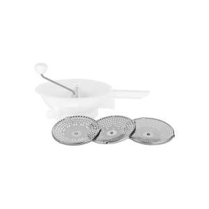 Metaltex Passiermaschine Spring 24 cm Alb 3 Discuri din Otel Inoxidabil