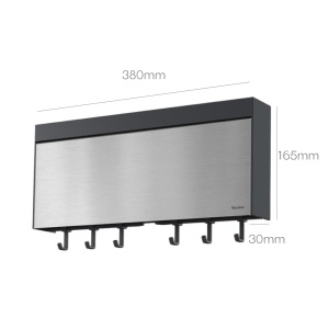 Metaltex Tango INOX Suport pentru 3 Role Front din Otel Inoxidabil Argintiu - Img 5