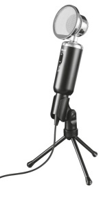 Microfon desktop Trust 21672 Madell, negru, cu popfilter si stativ