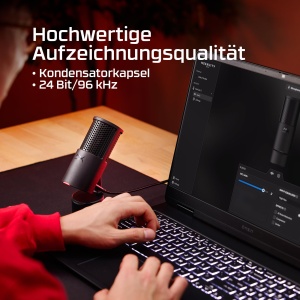 Microfon HyperX SoloCast 2 USB Negru Gaming si Streaming Plug and Play - Img 9