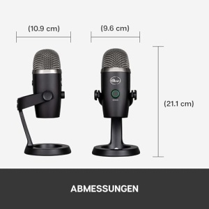 Microfon USB Blue Yeti Nano Negru Premium pentru Streaming si Podcasting - Img 13