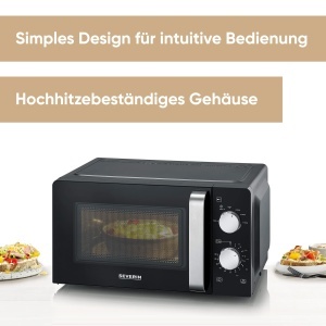 Microwava Severin MW 7886, 17L, 700W, NegruInox - Img 3