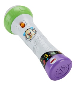 Mikrofon de invatare Fisher-Price FBP32 cu lumini colorate, pentru 18 luni