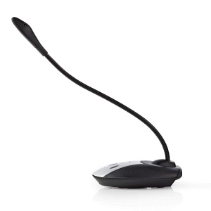 Mikrofon NEDIS cu cablu USB-A, intrerupator si iesire pentru casti - Img 4