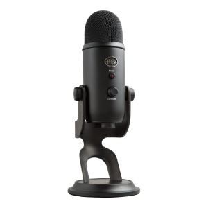 Mikrofon USB Blue Yeti, Negru, 4 moduri de captare, Plug n Play