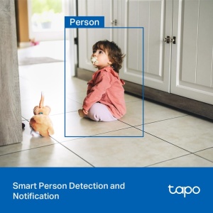 Mini camera de securitate TP-Link Tapo C206 cu inregistrare, 1080p, acoperire interioara si exterioara la 360deg, detectare si notificari AI, card microSD de pana la 512 GB, 105,3 x 77,8 x 69,8 mm - Img 6
