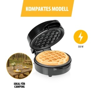 Mini Waffeleisen Tristar WF-2109, 550 W, Antiaderent, Compact - Img 8