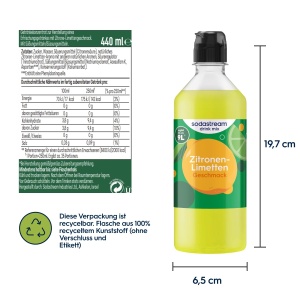 Mix de bauturi SodaStream Lamaie-Lime, 4 x 440 ml, gust citric - Img 5