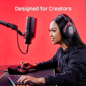 Mixer audio HyperX USB-C intrare XLRTRS 24-Bit96 kHz Phantom Power Negru - Img 7