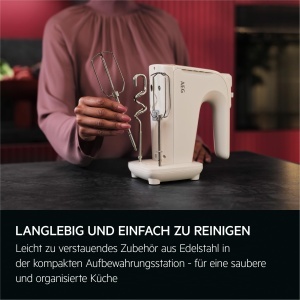 Mixer de mana AEG AHM4W, 500W, 5 viteze, culoare alba - Img 6
