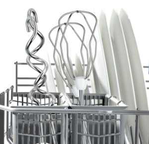 Mixer de mana Bosch MFQ36460, 450 W, cu bol rotativ si suport, alb - Img 6