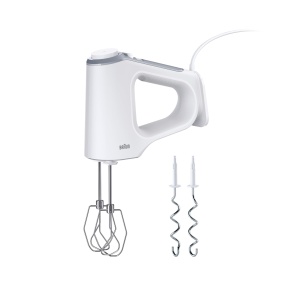 Mixer de mana Braun MultiMix 3, 550 W, alb, cu 2 accesorii - Img 1