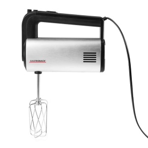 Mixer de mana Gastroback 40983 500W 5 viteze Turbo accesorii multiple argintiunegru
