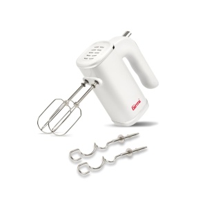 Mixer de mana Girmi SB04 150W 5 viteze Turbo accesorii inox Alb
