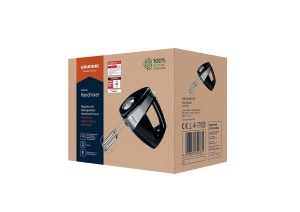 Mixer de mana Grundig HM 5040 300W 5 viteze Negru-Argintiu - Img 3