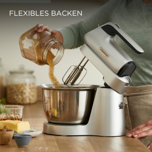 Mixer de mana Kenwood Chefette HMP54.000SI, 650W, 3.5L, Argintiu - Img 9