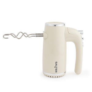 Mixer de mana Salter Cream Retro 400W 5 viteze functie Turbo accesorii XL