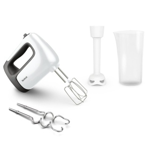 Mixer de mana Tefal PrepMix HT4611 500W AlbNegru Turbo 5 viteze