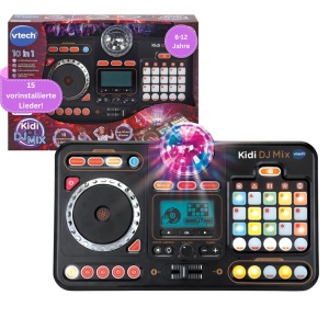 Mixer DJ pentru copii VTech Kidi DJ Mix, 10-in-1, cu microfon si efecte sonore