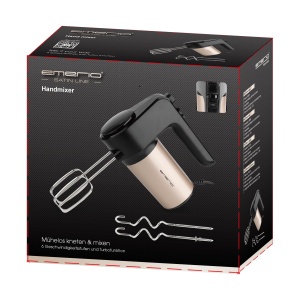 Mixer electric EMERIO HM-123209.1, 400W, 6 viteze, accesorii din inox - Img 5