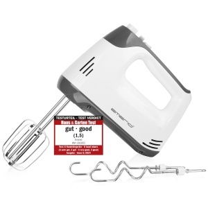 Mixer electric EMERIO HM-130365, 400W, 5 viteze, inox, BPA-free