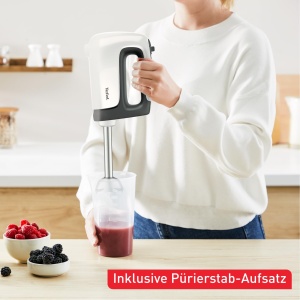 Mixer manual Tefal PrepMix 500W, albgri, cu 5 viteze si functia Turbo - Img 6